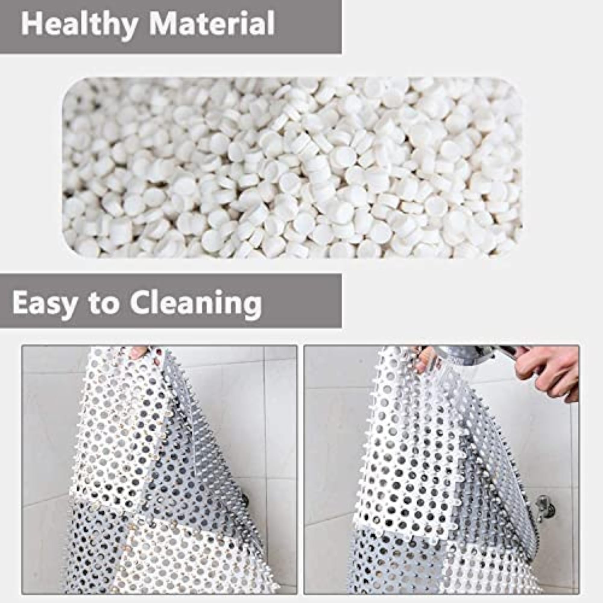 Interlocking Non-Slip Drainage Tile Bath Mat
