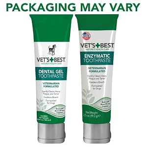 Vet's Best Enzymatic Dog Toothpaste - Teeth Cleaning and Fresh Breath Dental Care Gel - Vet Formulated - 3.5 oz Tubes (12 pack) Vet’s Best Enzymatic Dog Toothpaste – Teeth Cleaning and Fresh Breath Dental Care Gel – Vet Formulated – 3.5 oz Tubes (12 pack)