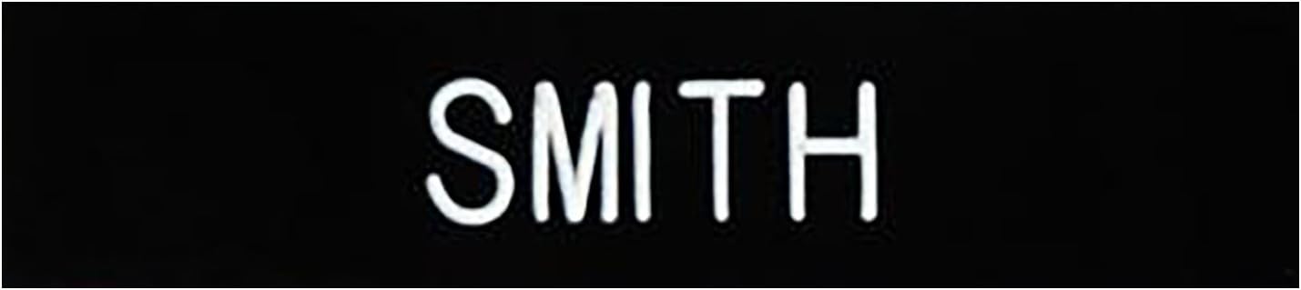Custom Plastic Name Tag (Black Smooth Finish)