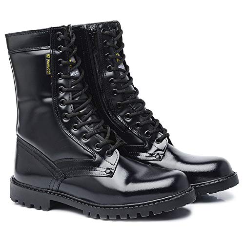 Coturno Militar Kallucci Todo em Couro CC de Zíper