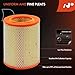 A-Premium 2-PC Engine Air Filter Compatible with Chrysler Sebring 2001-2006 & Dodge Stratus 2001-2006, 2.4L 2.7L