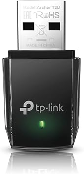 TP-Link WiFi Wireless LAN Adapter 11ac MU-MIMO AC1300 866+400Mbps Dual Band Archer T3U Black