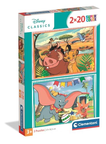 Puzzles 2x20 pièces : Disney Classic Clementoni Puzzles - vue 2