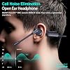 P200b Pro Bluetooth Wireless Open Ear Headphones, 50dB ENC Call Noise Canceling Computer Headset with Boom Microphone, Mute Button, Dongle for Work and Calls
