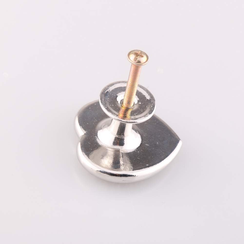 4 Pcs Creative Zinc Alloy Acrylic Cabinet Knobs,Bathroom Cabinet Knobs,Drawer Pulls and Knobs,for Dressers, Cabinets, Wardrobes, Closets, Etc.