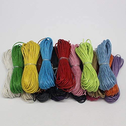 Pulsera de cordón de algodón para crear bisutería personalizada en 18 colores 7