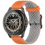 xhKJO Pulseras de Repuesto para Xiaomi Mi Watch S4 Sport Correas,Strap para Relojes,Bandas Correa Pulseras Reloj Silicona Bracelet Brazalete Strap Wristband para Xiaomi Watch S4 Sport (gris naranja)