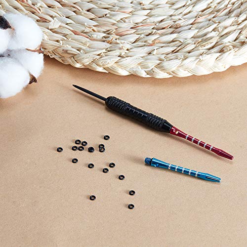 200 Pieces Dart Shaft O-Rings Rubber Dart Washer Rings Non-Slip Dart Rod Ring To Keep Shafts Tight #TOP6