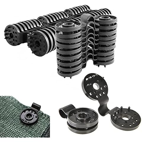 30 clips especiales con ojal para fijar tejidos de sombra Cover