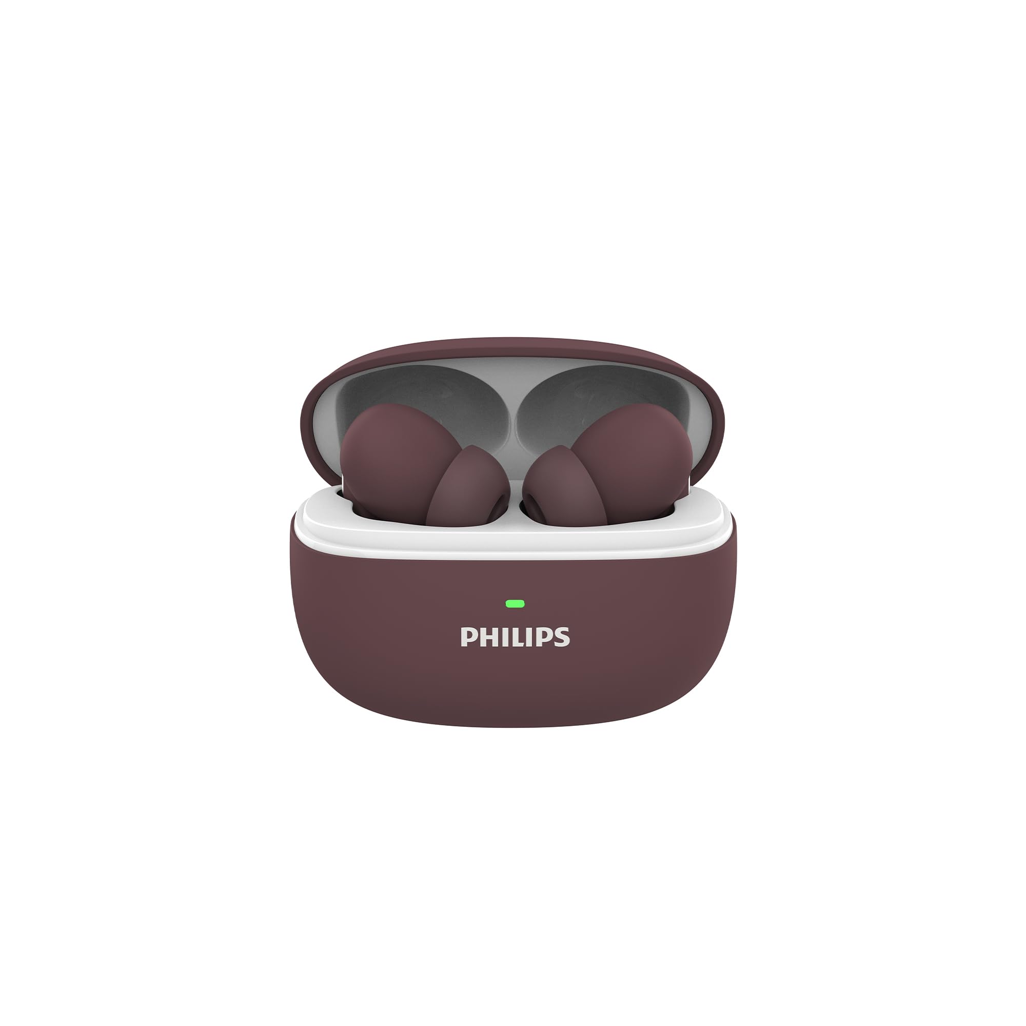 PHILIPS TAT1150RD/94 Premium Wireless Earbuds with ANC,Quad Mic ENC,Up