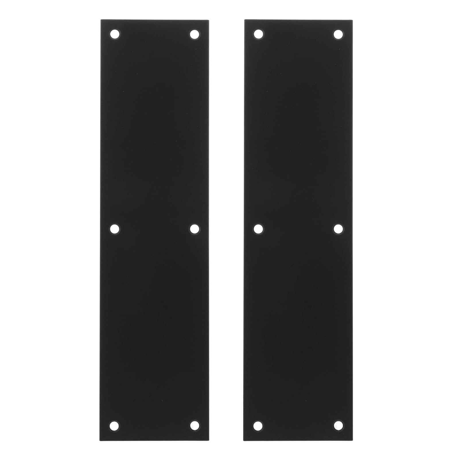 iplusmile Protector de Puerta de Acero Inoxidable 75 X 289 Mm, Placa Protectora Metálica Negra 2 Unidades, Resistente a Impactos y Arañazos, para Protección Inferior en Entradas de Hogar