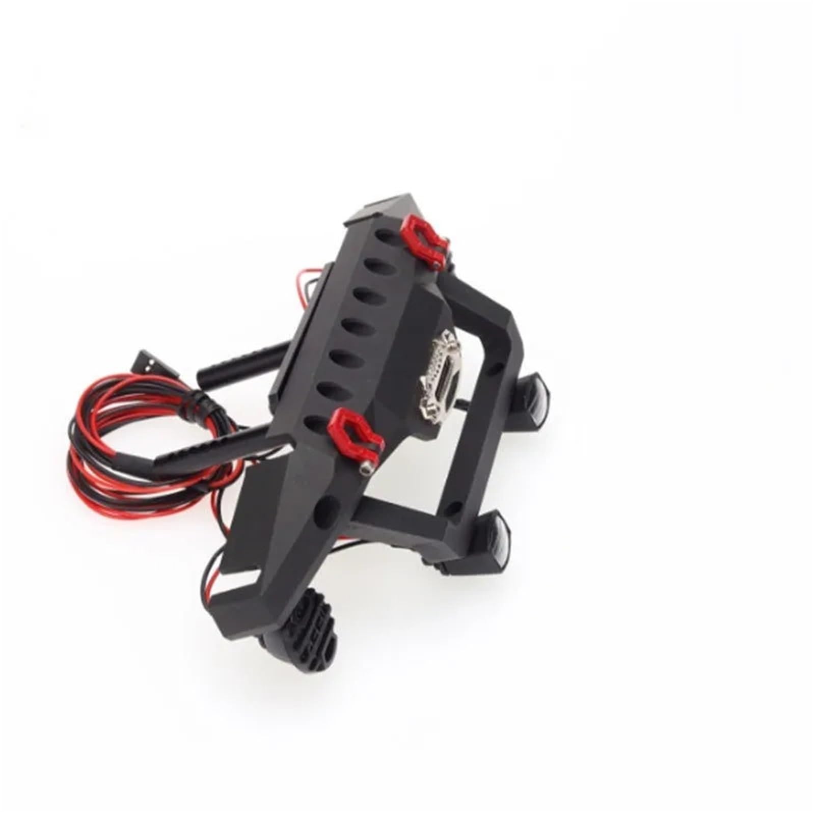 RC Modificaciones Para SCX10 Para TRX4 Para Axial III 1/10 Parachoques Delantero Trasero Metálico Coche RC Con Luces Pieza Crawler Accesorio Recambio(Front)