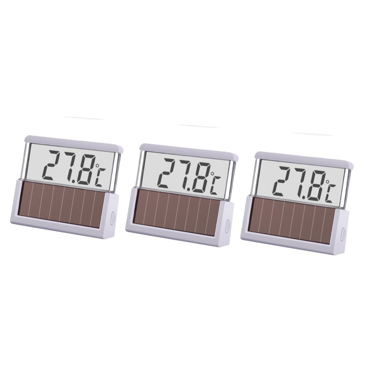 Kisangel 3St ABS-Thermometer aquarium thermometer aquarium termometro digital geführt Wassertemperaturmesser digitales Thermometer angelrolle Aquariumthermometer LED-Digitalthermometer Weiß