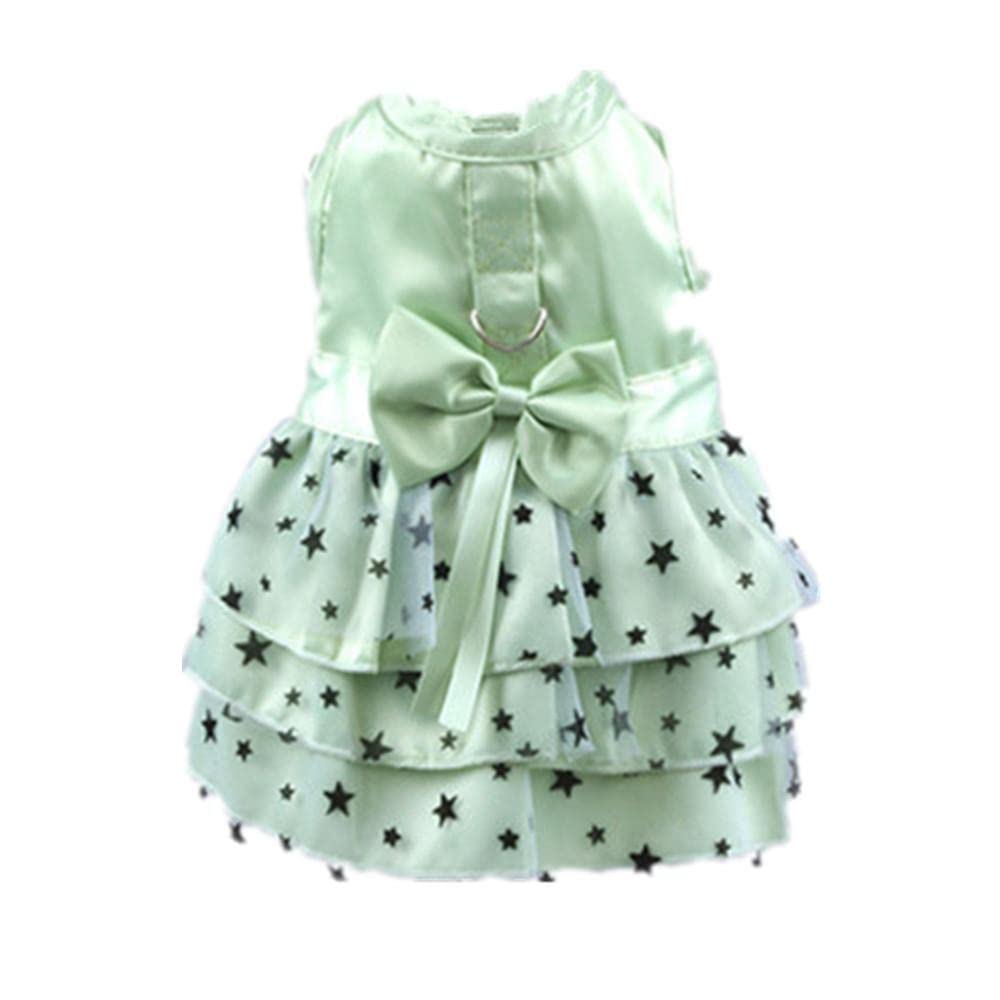 MYADDICTION Dog Pet Puppy Female Princess Dress Clothes Costume Skirt Apparel Green S (B0CJ337QG9) Amazon Price History, Amazon Price Tracker