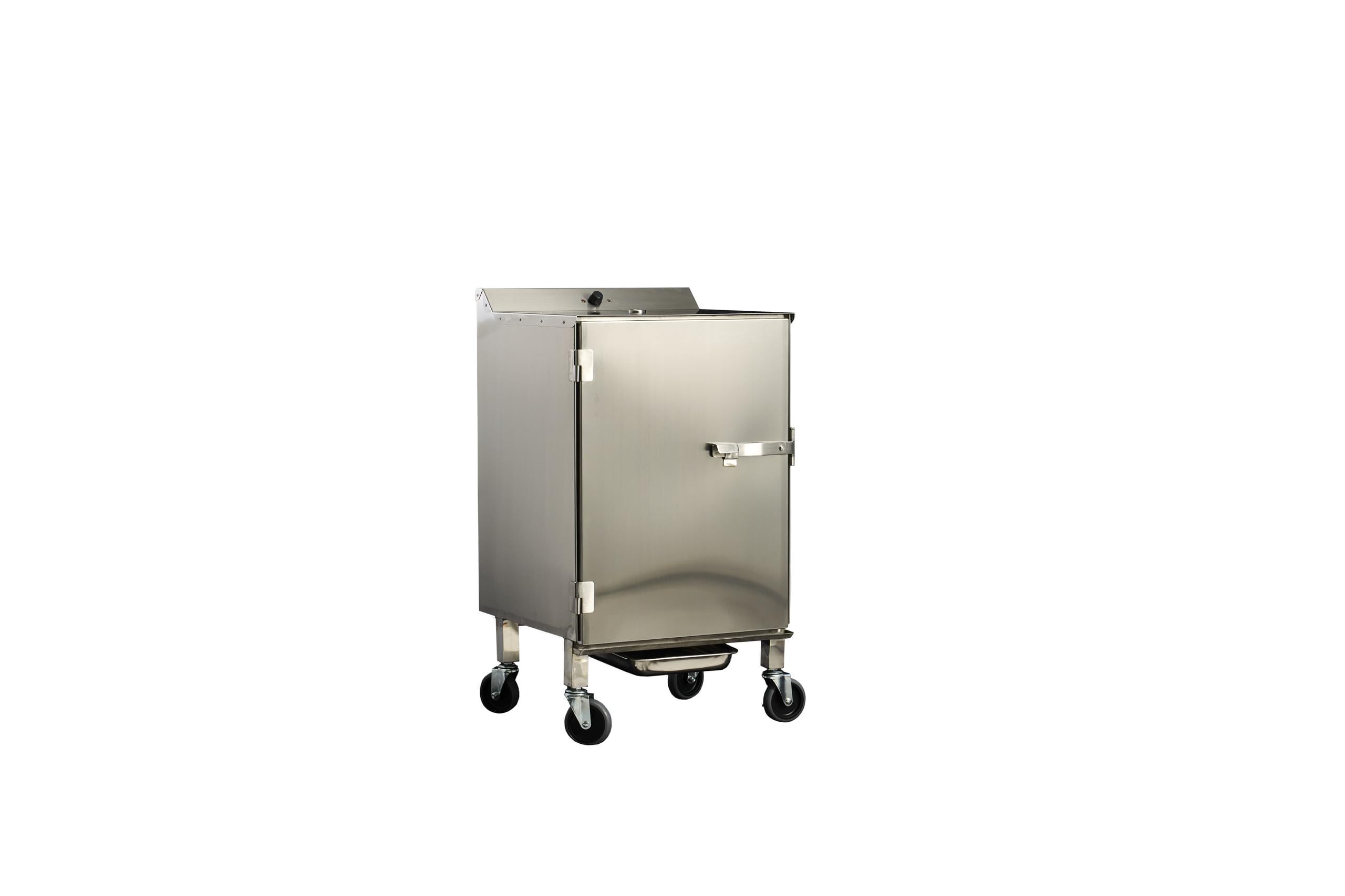 SmokinTex 'The Pitmaster' Series High-Capacity Electric Smoker – 700W Stainless Steel Meat Smoker, Temperature Control for Meat, Seafood, Vegetables, BBQ – Portable with Locking Wheels