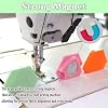 3PCS Magnetic Seam Guide for Sewing Machine, Multifunctional Polygonal Hemmer Guide with Scale, Universal Sewing Quilting Supplies Accessories Tools