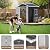 8 x 6 FT Outdoor Storage Shed, Metal Garden Shed for Backyard and Patio