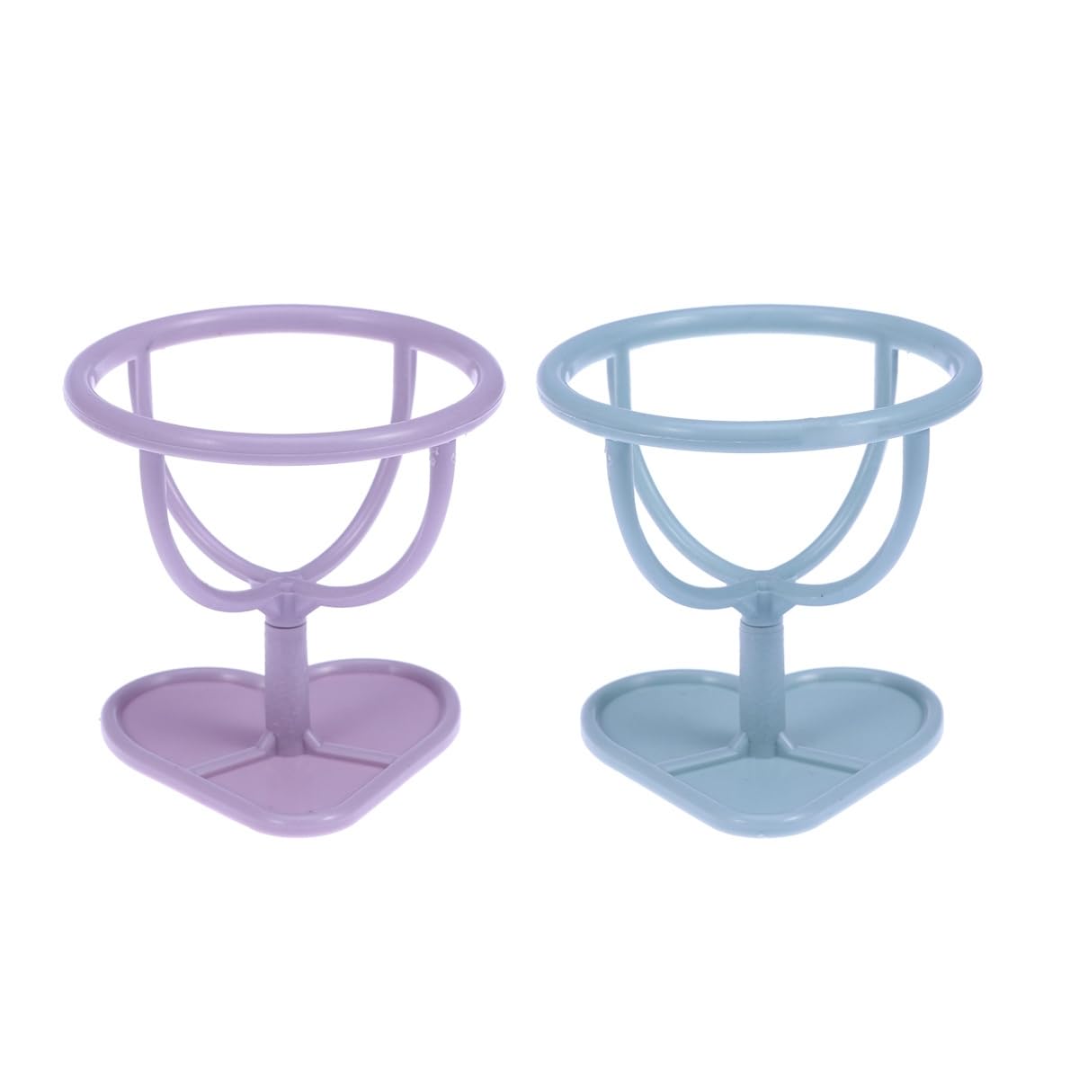 Ipetboom 3Pcs Makeup Sponge Holder Stand Powder Puff Storage Rack Compact Plastic Drying Shelf for Beauty Sponges and Cosmetic Tools