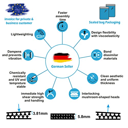 3M Dual Lock SJ3560 nastro adesivo sottile, extra