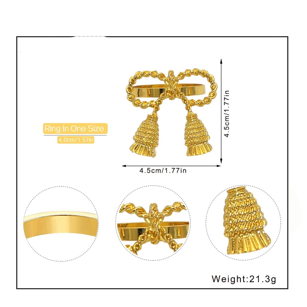 24/pz Anelli per tovaglioli Dorati Porta tovaglioli a Farfalla in Metallo per Decorazioni da tavola per Matrimoni, cene e Feste di Natale (D Come Mostrato)