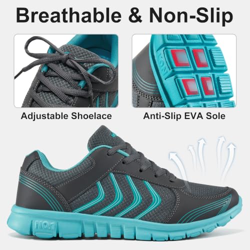 Image of Alicegana Womens Comfortable Walking Shoes: Lightweight Breathable Womens Sneakers for Daily Walks - Non Slip Casual Tennis Shoes for Work Commuting