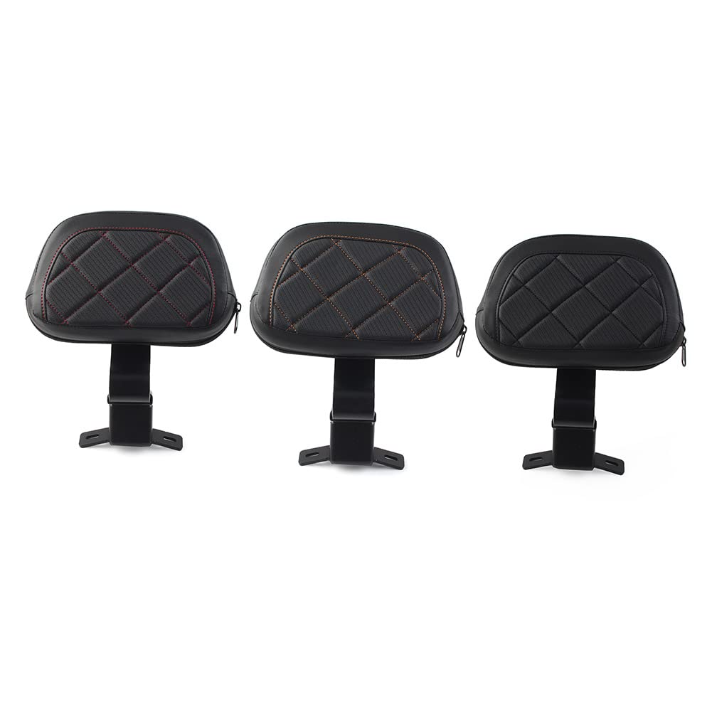 FSFYUK Almohadilla de respaldo para conductor delantero para Davidson Touring CVO Street Glide Road Glide Electra Glide Ultra Limited modelos 2009-2022 2021 2018 2020, negro con costuras negras