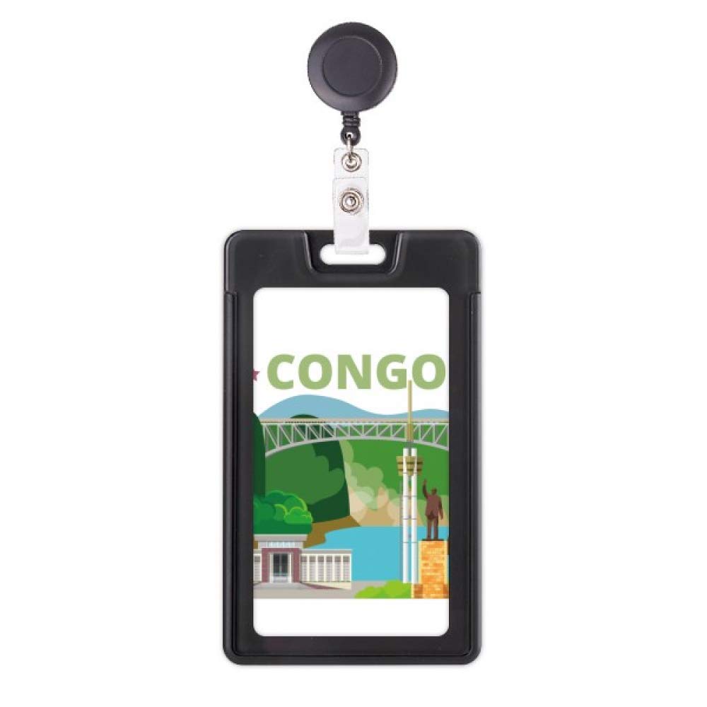 Porte-badge rétractable anti-perte Congo pour cartes d'accès