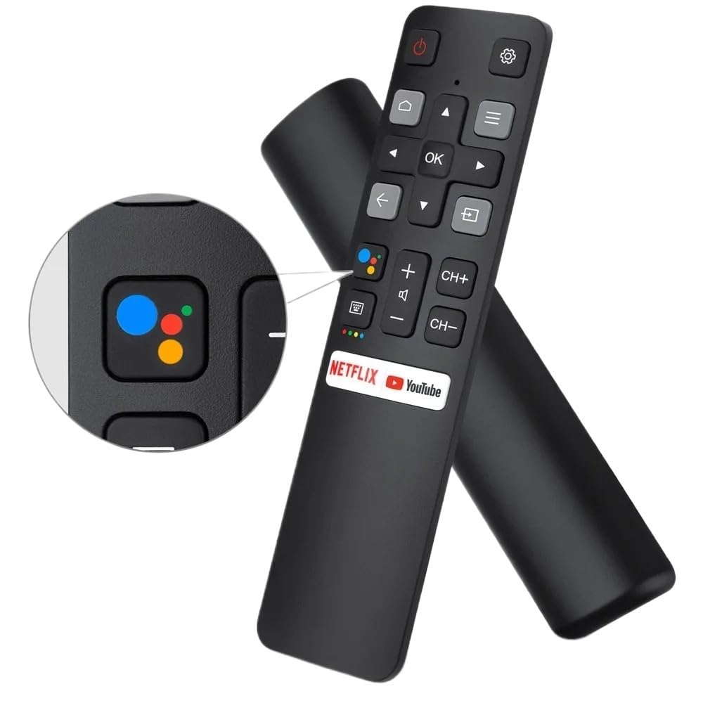 1 szt. Wymiana pilota głosowego RC802V FNR1 dla telewizorów TCL Android TV 4K UHD Smart z przyciskami Netflix YouTube