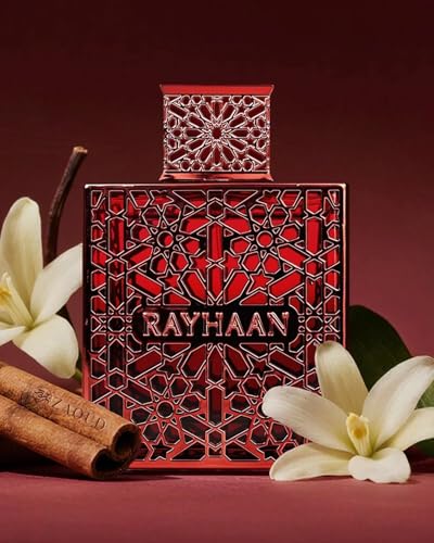 Image of Rayhaan Crimson Eau de Parfum Spray for Unisex - 100ml (3.4 Oz) Luxury Arabian Perfume, Long Lasting EDP Fragrance, Premium Designer Red Bottle Scent, Rich Oriental Aroma for Men & Women