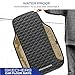 Skechers Leather Car Floor Mats,Floor mats for Cars with Anti-Slip Pad,Universal Waterproof Fit Automotive car mats for SUV,Vans,sedans,Trucks,car mats Full Set 4pcs Beige