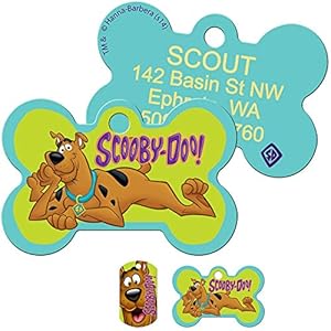 GoTags-Cartoon-Scooby-Doo-Pet-ID-Tags-Personalized-Engraved-Dog-Tags-and-Cat-Tags-with-up-to-4-Lines-of-Custom-Text Personalized Scooby-Doo Pet ID Tags