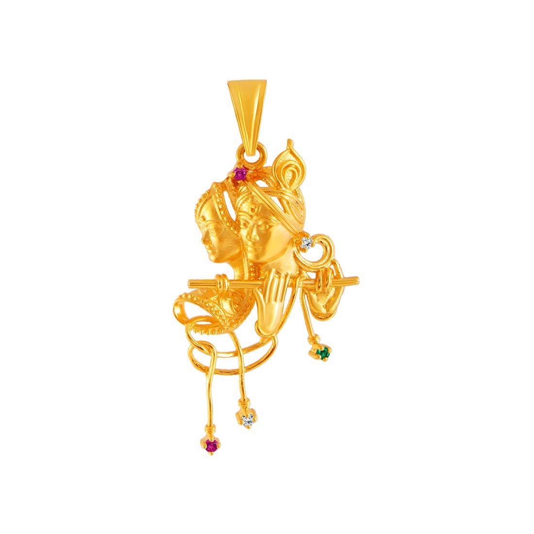 p.c. chandra jewellers P. C. Chandra Jewellers 22k (916) Yellow Gold, American Diamond and Pearl Pendant for Women - 4.56 Grams-picture-11