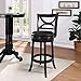 Boraam Florence Swivel Bar Stool - Distressed Black
