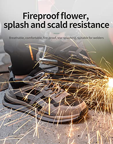 U-lite Indestructible Steel Toe Work Shoes for Men Women, Lightweight Comfortable Safety Sneakers Puncture Proof Breathable Slip-Resistant Working Shoes4