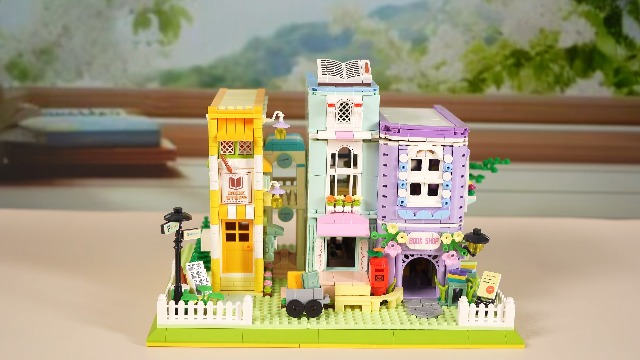 【新品】Building Blocks Library L2 ３セット LIHEN Post Office Street View Building Blocks,3716Pcs Europe