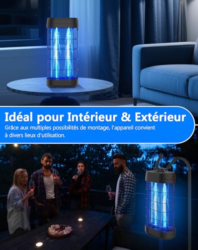 Tue mouche électrique 22W UV protégeant une surface de 100m²