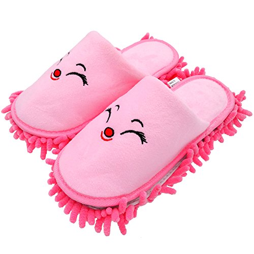 Image of Selric Super Chenille Microfiber Washable Mop Slippers Shoes, Detachable Mopping Shoes, Floor Dust Dirt Hair Cleaner, Multi-sizes Multi-Colors Available