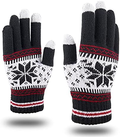 ZJRXM Winter Contact Display screen Gloves Heat Knit Gloves for Girls Males Tender Elastic Texting Cuff Gloves for Chilly Climate 5 51E mbsyHVL. AC