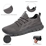 Laufschuhe Herren Sportschuhe Turnschuhe Freizeitschuhe Sneakers Schuhes Tennisschuhe Bequeme Fitness Trainingschuhe Leichtgewichts Walking Schuhe Schwarz – Bild 2