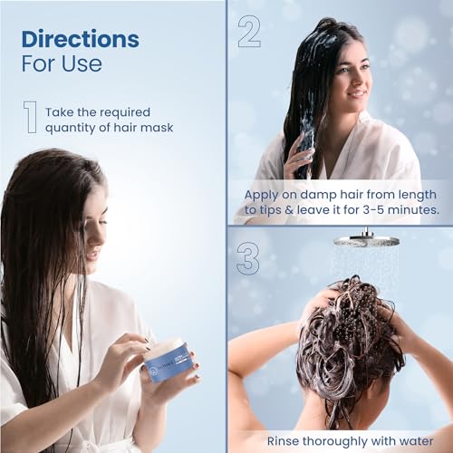 Image of Yuthika Professional Ultra Care Shampoo 250ml & Hair Mask 150ml Combo for Dry, Frizzy & Damaged Hair | All Hair Types