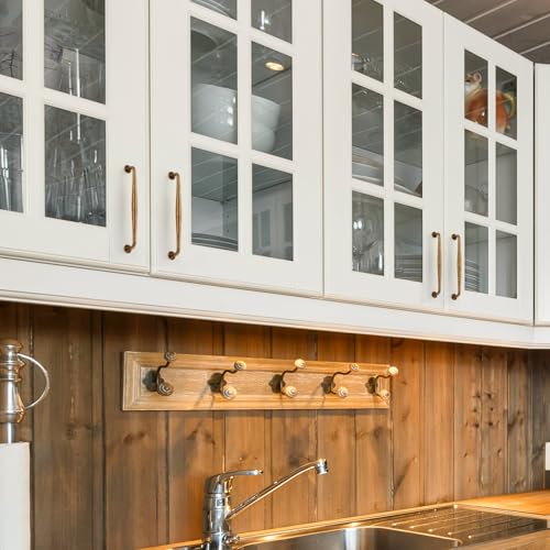 Image of Ravinte 10 Pack 7-1 /2 Inch Antique Brass Kitchen Cabinet Handles Solid Zinc Alloy Cabinet Pulls Cupboard & Drawer Handles