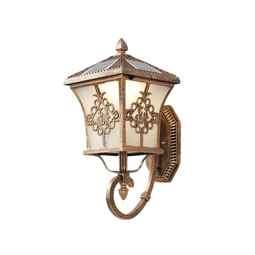 noxozoqm Solar Wall Light Solar Outdoor Wall Light Column Accent Wall Light Suitable for Outdoor Yard Fence Porch and Garage