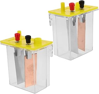 Cabilock 2 Sätze Batterie Experimentierkasten Salz Wasser Batterie DIY Obst Stromerzeugung Physik Lernset für Schüler Stem Unterricht