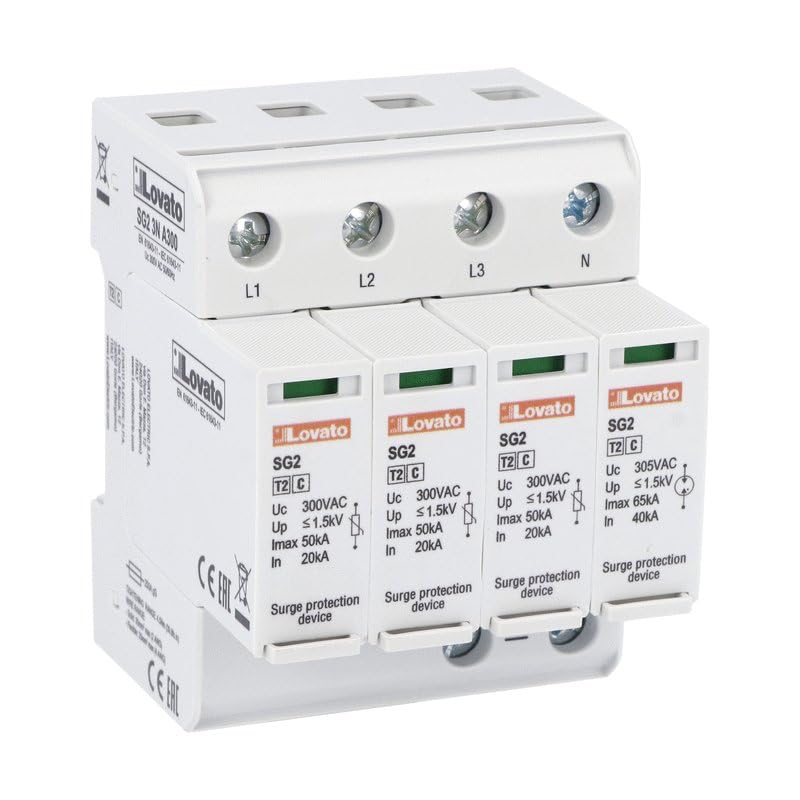 SCARICATORE DI SOVRATENSIONE TRIFASE LOVATO SG23NA300 TIPO- 2 3P+N SERIE SG2