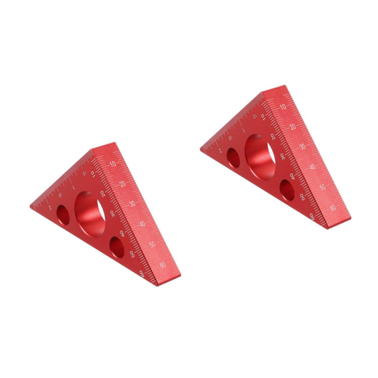OSALADI 2 Piezas regla triangular del carpintero carpenter regla carpintero gobernante herramientas para trabajar la madera de ía de o de pulgadas métricas