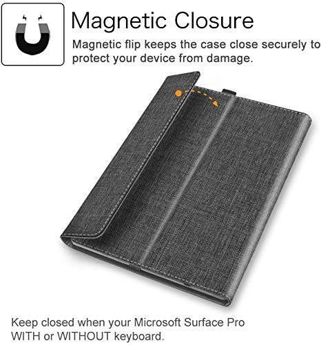 Emartbuy Neopren-Hülle Für Microsoft Surface Pro – Wasserfest, Reißverschluss, Schwarz/rosa, Kompatibel Mit Pro 4/5/6/7/X