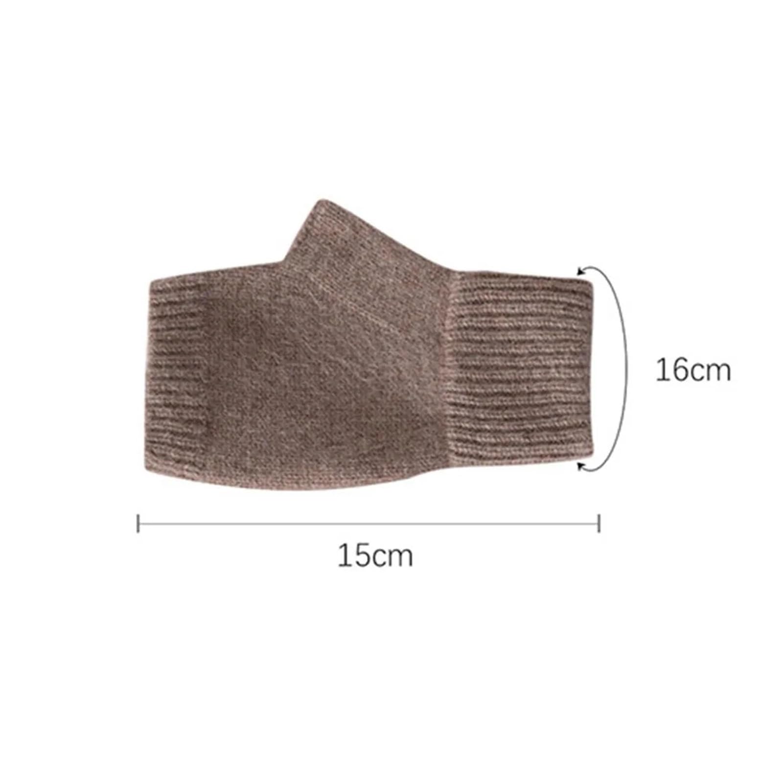 Guantes De Punto Guantes sin Dedos Tejidos for Mujer, Manoplas Suaves térmicas de Invierno para Caminar Y Correr