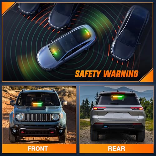 Image of Nilight 12LED Traffic Advisor Strobe Light Bar Amber Green Hazard Safety