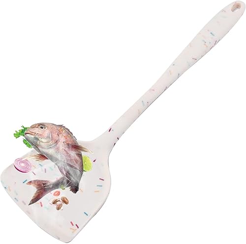 Miniatura 3 de Espátulas Wok de silicona, juego de espátulas antiadherentes resistentes al calor, utensilios de cocina de silicona de 13 pulgadas, alta resistencia