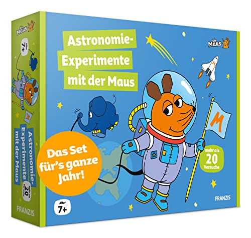 FRANZIS 67177 - Astronomie-Experimente mit der Maus, 20 Versuche für Ferien und Freizeit rund um das Thema Astronomie, empfohlen ab 7 Jahren